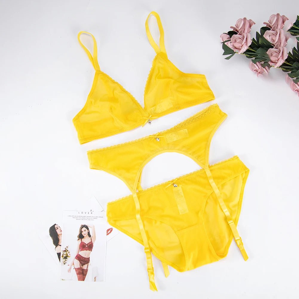 Années 70 Ensemble Soutien - Gorge et Jarretière Rétro - Ma Penderie Vintage