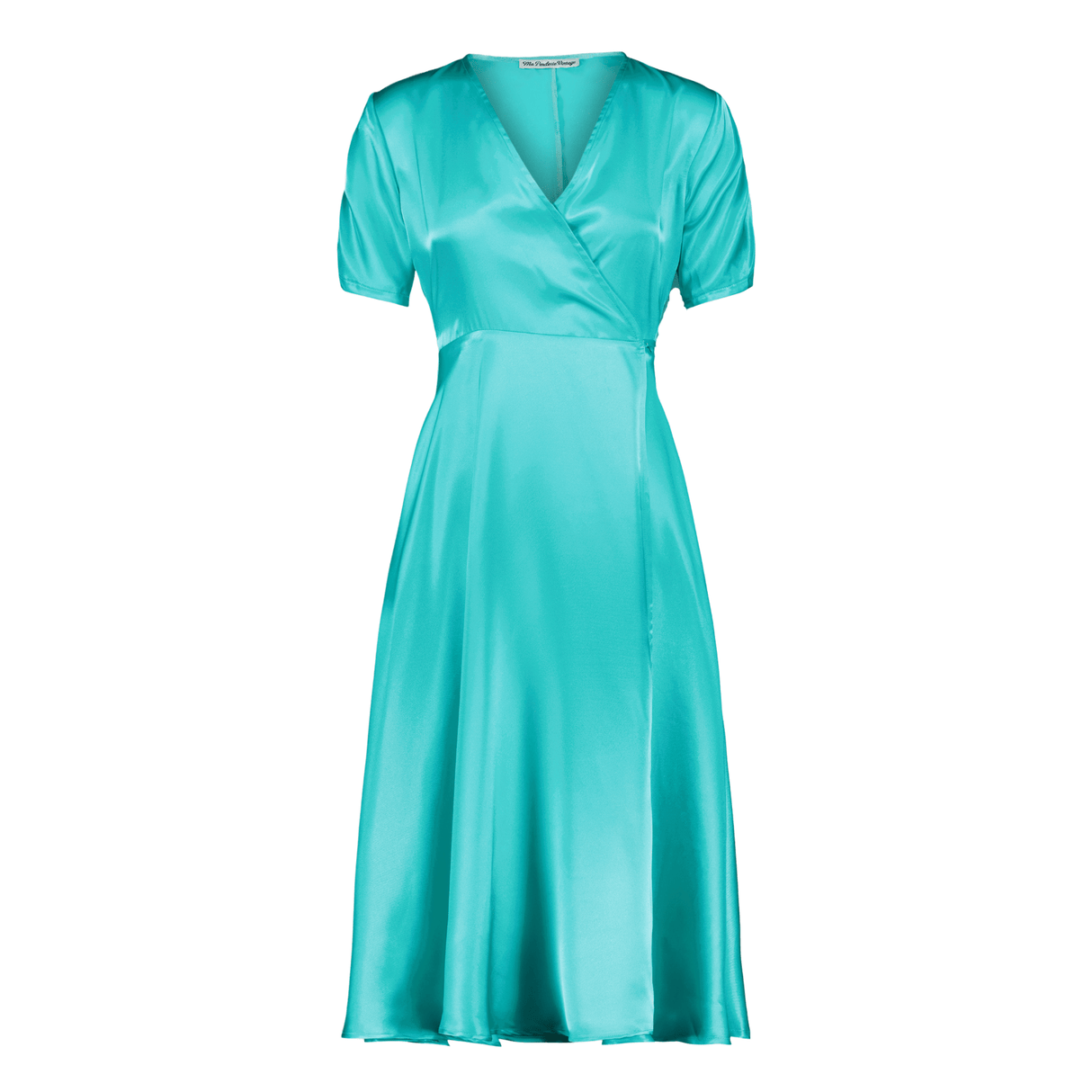 Années 40 Robe Portefeuille Mi - Longue Glamour - Ma Penderie Vintage