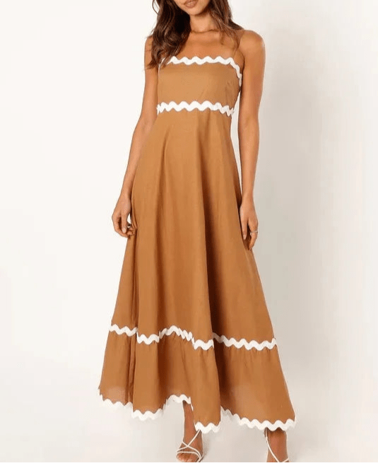 Années 60 Robe Longue Rétro Babydoll - Ma Penderie Vintage