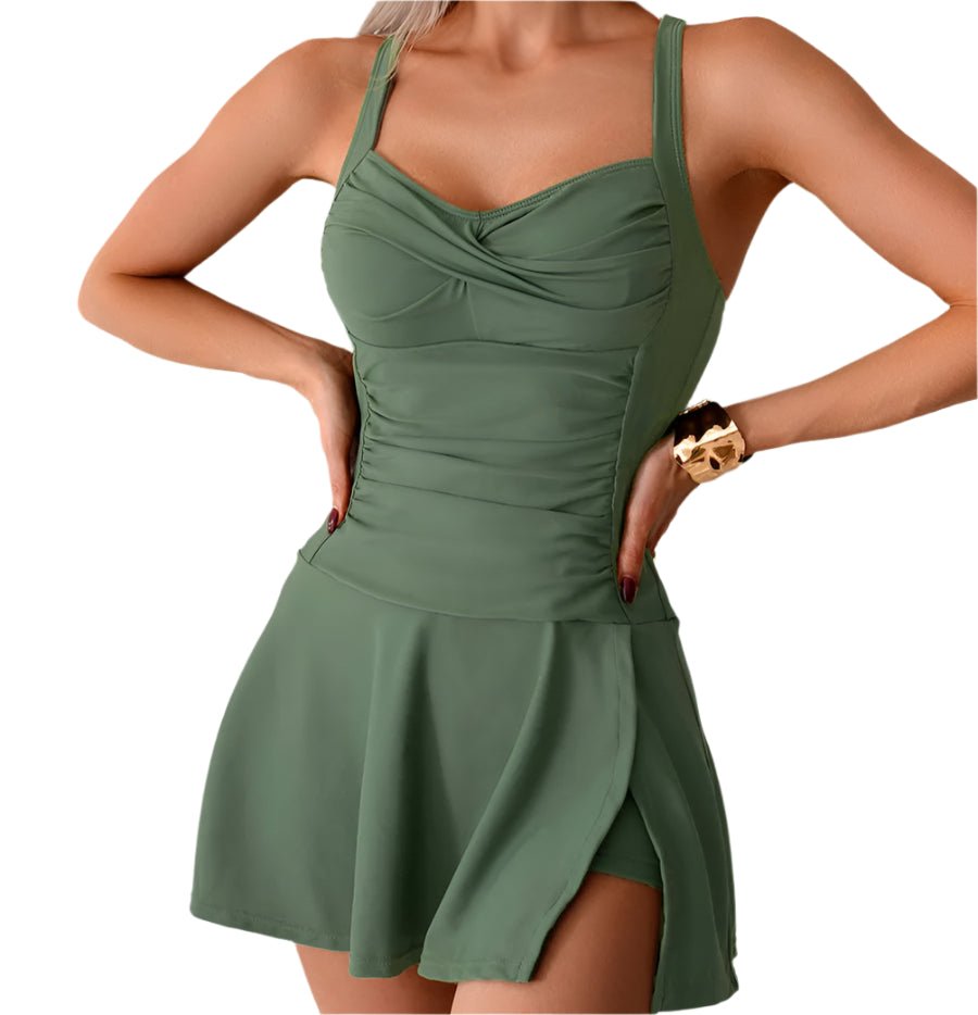 Années 50 Maillot De Bain Une Pièce Jupe - Ma Penderie Vintage