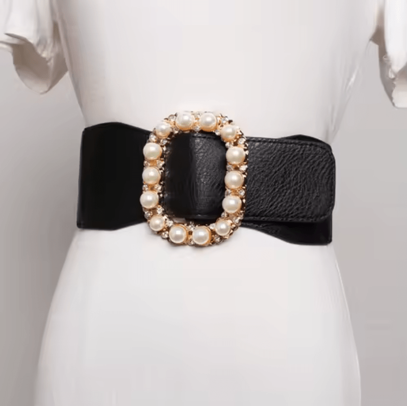 Années 60 Ceinture Glamour Boucle Perles Rétro - Ma Penderie Vintage