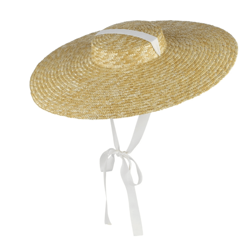 Années 60 Chapeau de Paille Glamour Rétro - Ma Penderie Vintage