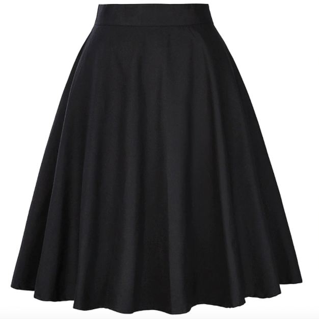 Années 50 Pin Up Jupe Cercle Unie Classique - Ma Penderie Vintage