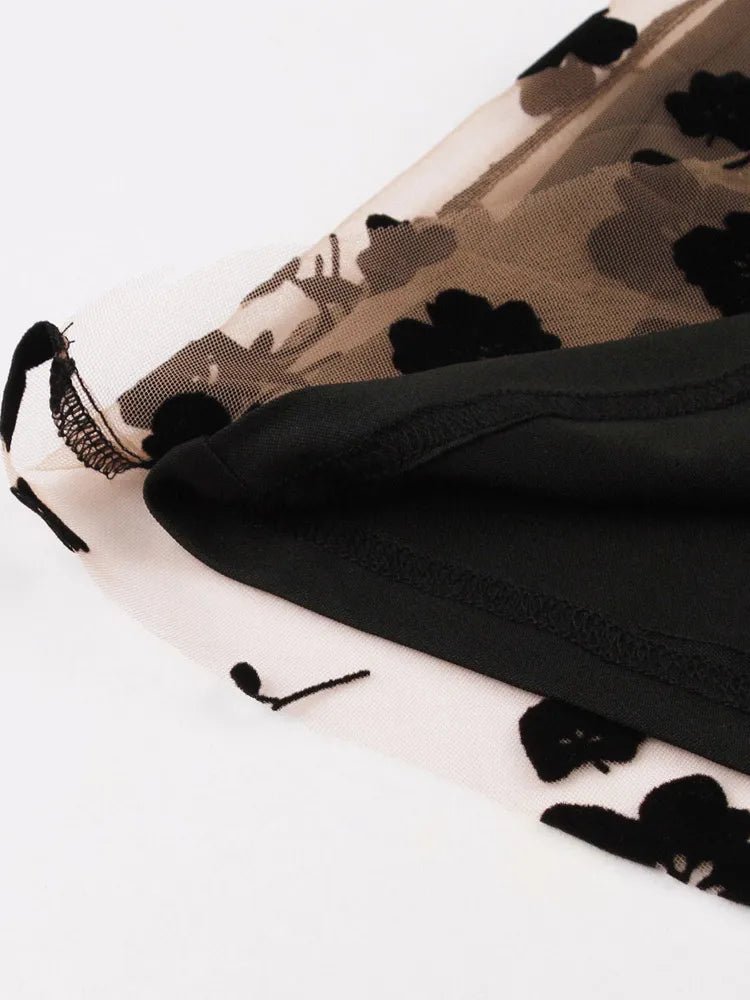 Années 50 Robe Trapèze Velours Pin Up Dita - Ma Penderie Vintage