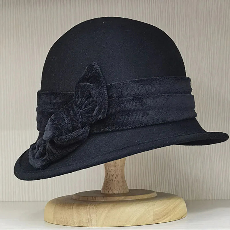 Années 30 Chapeau Melon Hollywood En Laine - Ma Penderie Vintage