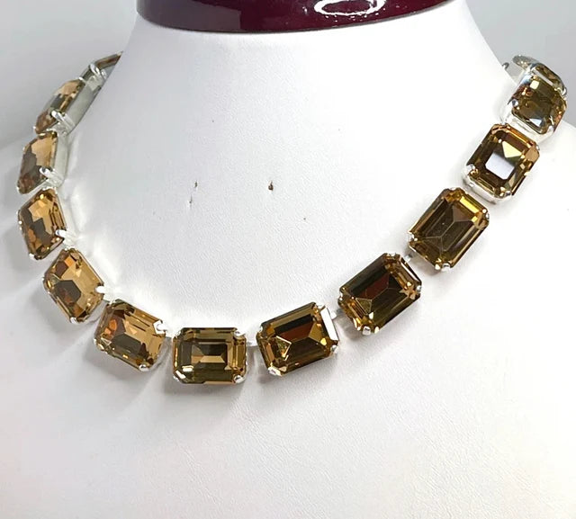 Années 50 Collier Rétro Strass Monaco