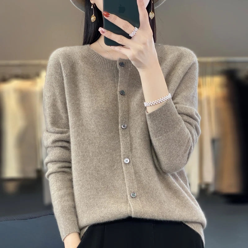 Années 60 Cardigan Rétro Laine Classique - Ma Penderie Vintage