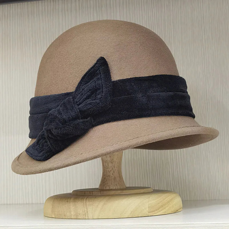 Années 30 Chapeau Melon Hollywood En Laine - Ma Penderie Vintage