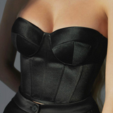 <tc>1980's</tc> Satin Pin Up Evening Bustier