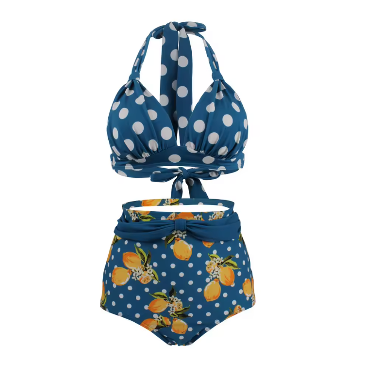 <tc>1960's</tc> Retro Lolita Swimsuit