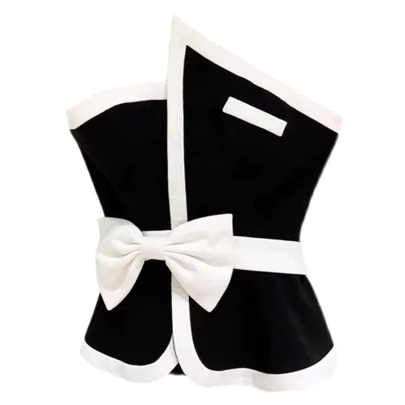 <tc>1980's</tc> Peplum Pin Up Mademoiselle Bustier