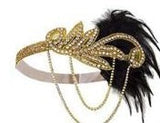 Années 20 Headband Charleston Paillettes et Plumes