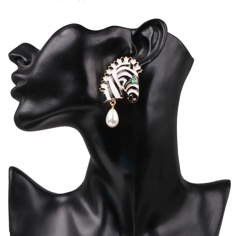 <tc>1970's</tc> Retro Safari Earrings