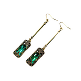 <tc>1920's</tc> Art Nouveau hook earrings