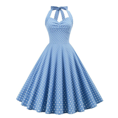 Années 50 Robe Trapèze Pin Up Imprimée À Pois - Ma Penderie Vintage