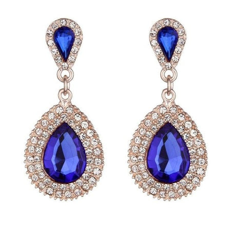 Années 50 Boucles d'oreilles Soirée En Strass - Ma Penderie Vintage