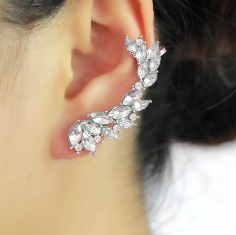 <tc>1950's</tc> Retro Rhinestone Climbing Earrings